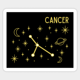 Cancer Constellation Zodiac Sign Sticker